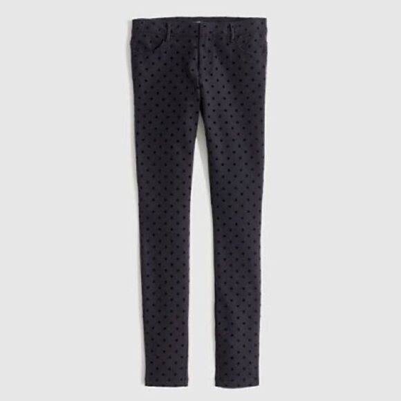 J Crew Polka Dot Gigi Knit Pants in Navy blue / Black - Picture 1 of 11